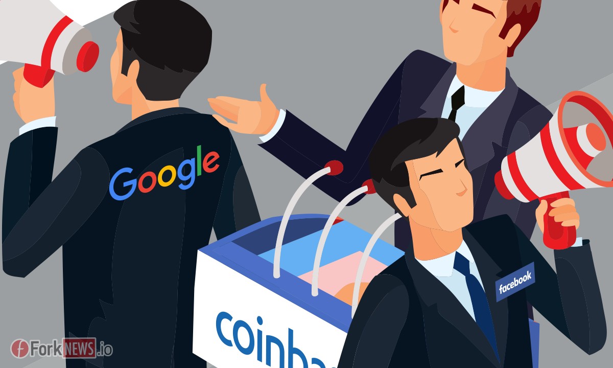 Чтобы не отставать от Facebook, Google снова рекламирует Coinbase